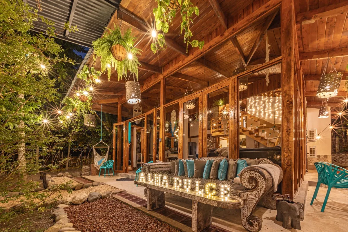 Retreat group together in Costa Rica